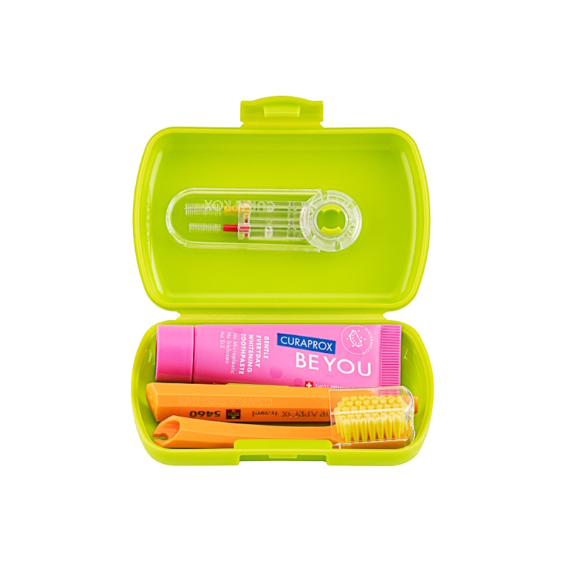 CURAPROX Travel set zelený new