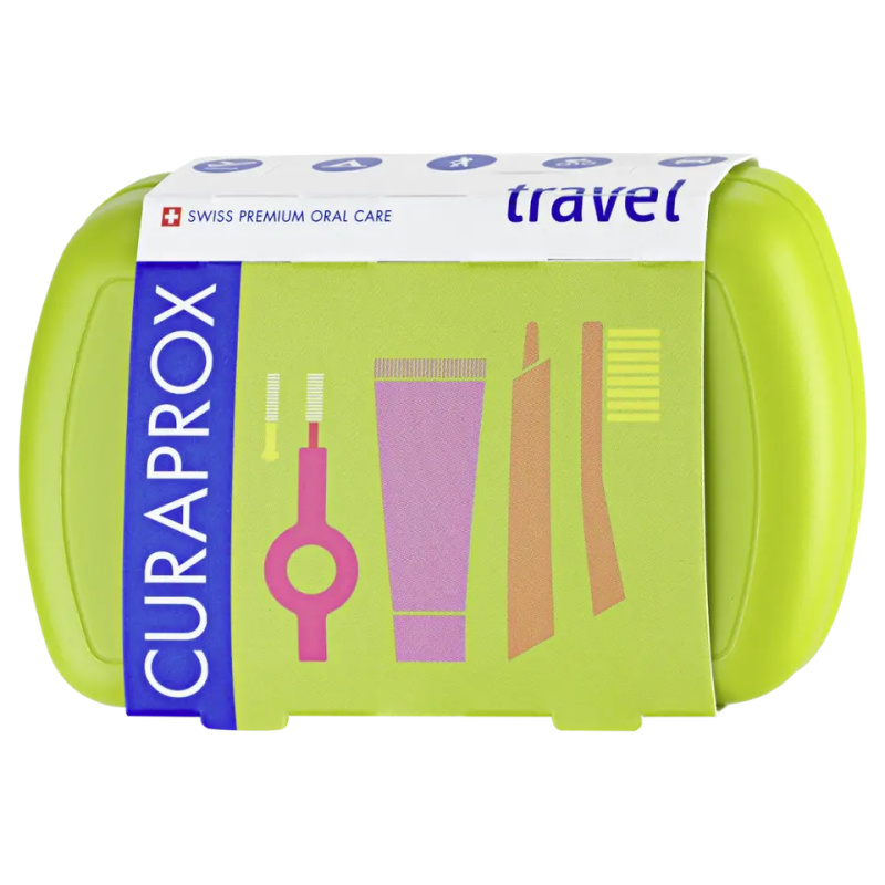 CURAPROX Travel set zelený new