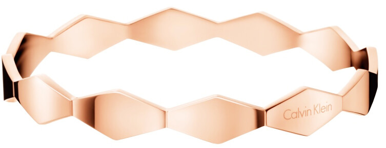 Calvin Klein Pevný růžově zlatý náramek Snake KJ5DPD1001 6,5 cm - S