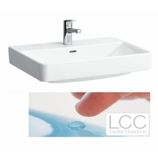 Laufen Pro S umyvadlo 65x46,5 cm otvor pro baterii uprostřed h8109644001041 1096.4.400.104.1