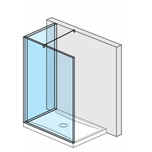 Jika Pure sprchová zástěna walk-in 140x90 cm h2694260026681 6942.6.002.668.1