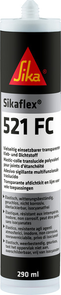 SIKA Sikaflex®-521FC, kartuše 290 ml, průhledný