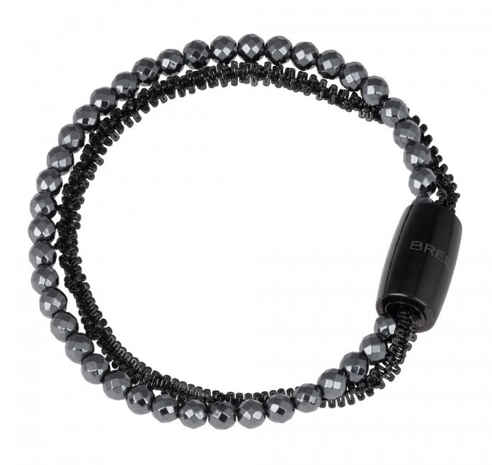 BREIL Dvojitý náramek s hematitem Magnetica System TJ2938 19 cm