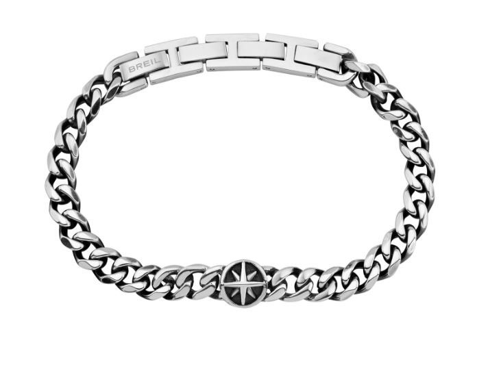 BREIL Slušivý ocelový náramek s kompasem Dock TJ3729