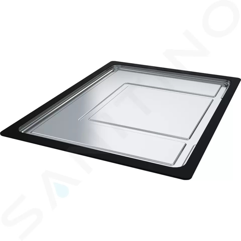 Franke Odkapávací tác BXX nerez/černá plast 112.0204.360