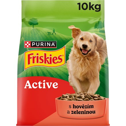 Friskies Active granule pro psy hovězí 10 kg