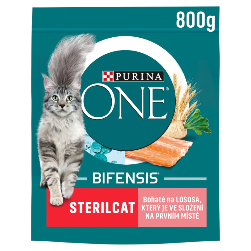 Purina One Granule pro kočky Sterilcat Bifensis losos 800 g