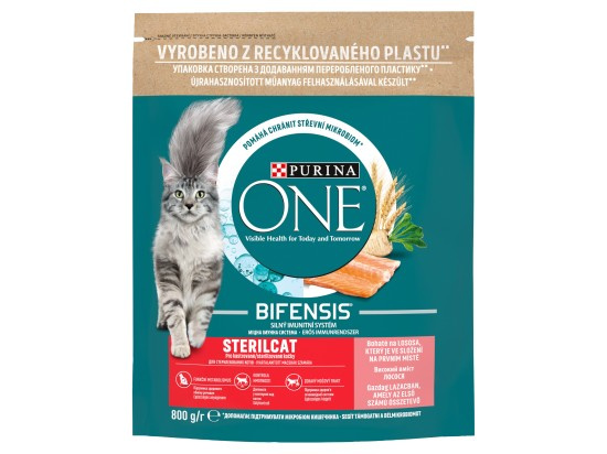 Purina One Granule pro kočky Sterilcat Bifensis losos 800 g