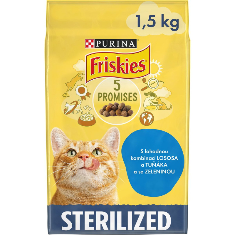 Friskies Sterile Cats s lososem a zeleninou pro kočky
