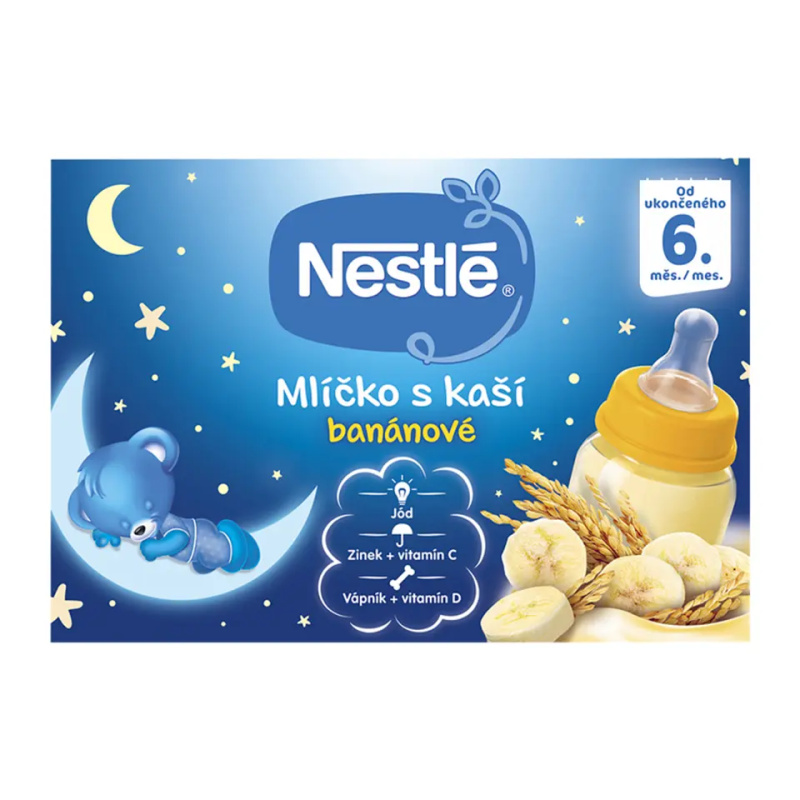 Nestlé Mlíčko s kaší banánové 2x 200 ml 400 ml