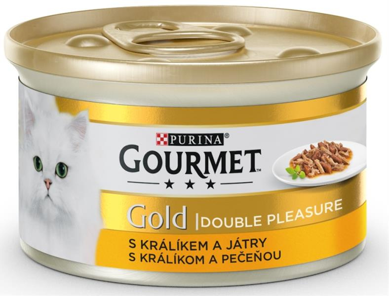 Gourmet Gold konzerva králík a játra 85g