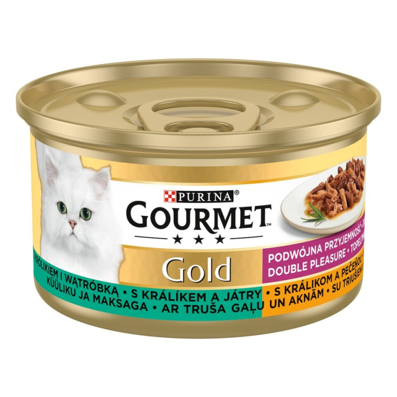 Gourmet Gold konzerva králík a játra 85g
