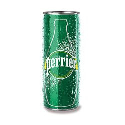 Perrier - perlivá minerální voda - plech 0,25 l, 1 ks