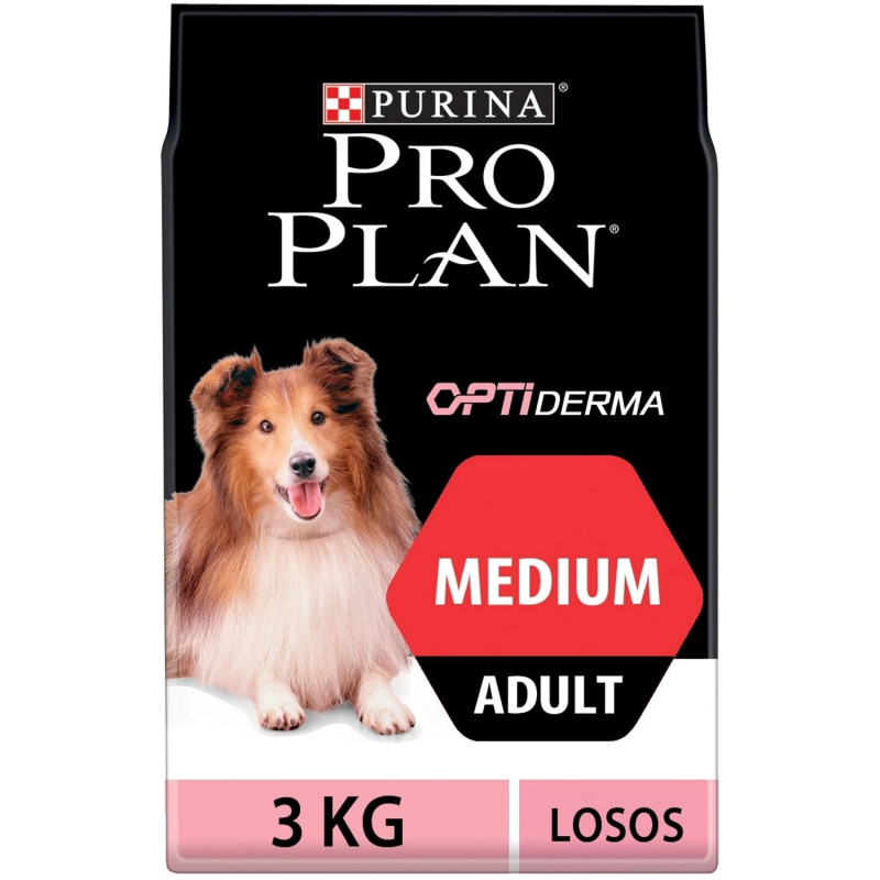 Pro Plan Dog Adult Medium Sensitive Skin losos  3 kg
