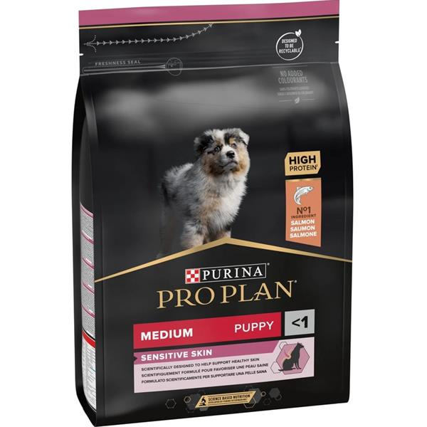 Pro Plan Medium Puppy Sensitive Skin losos 3kg