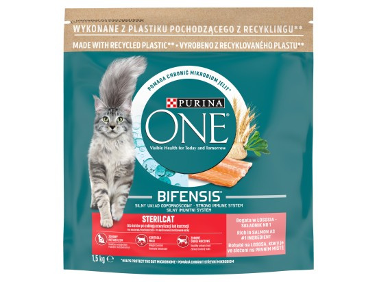 Purina ONE granule 1,5kg sterilcat losos