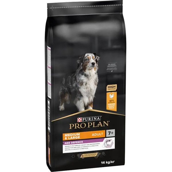 Pro Plan Dog Adult Medium&Large 7+Age Defence kuře 14 kg