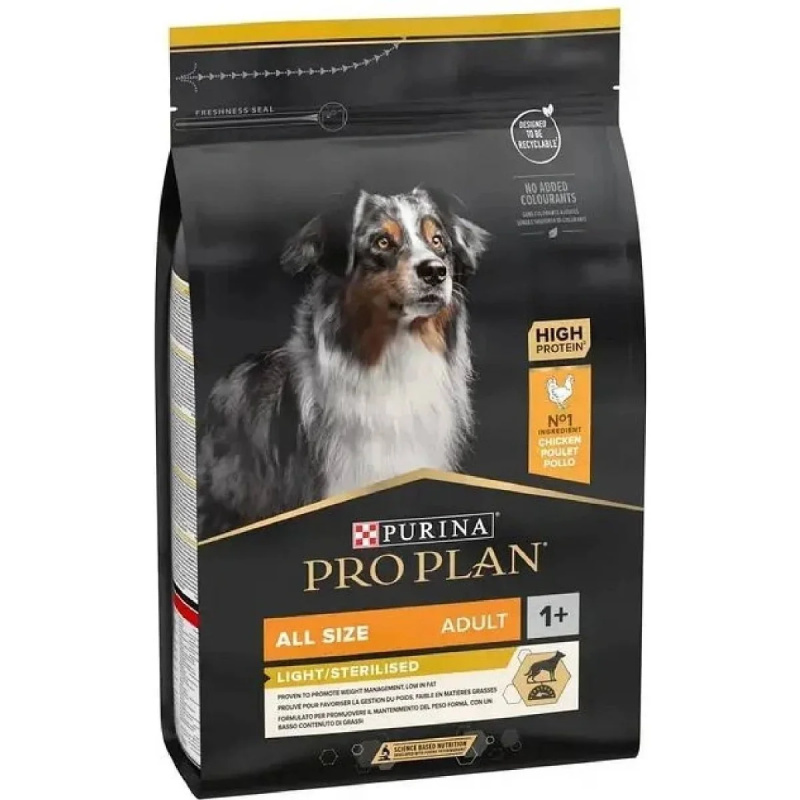 Pro Plan Dog All Size Adult Light/Sterilised 3 kg