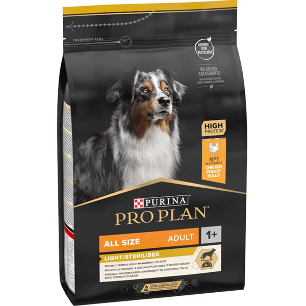 Pro Plan Dog All Size Adult Light/Sterilised 3 kg