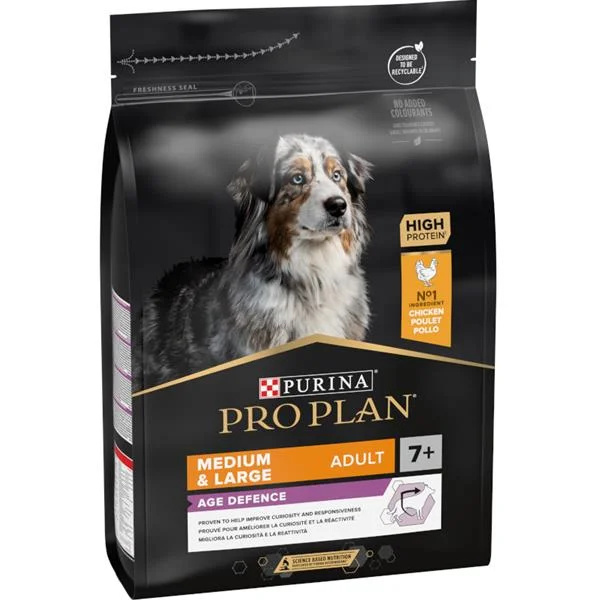 Pro Plan Dog Adult Medium&Large 7+Age Defence kuře 3 kg