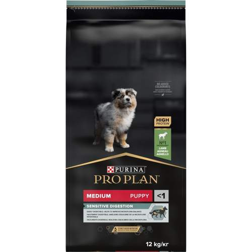 PRO PLAN Puppy Medium Sens.Digestion Lamb 12 Kg