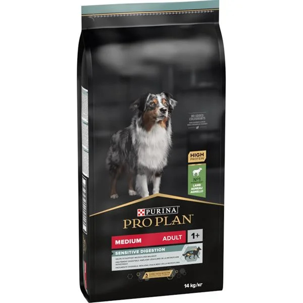 Pro Plan Dog Adult Medium Sensitive Digestion jehně 14kg