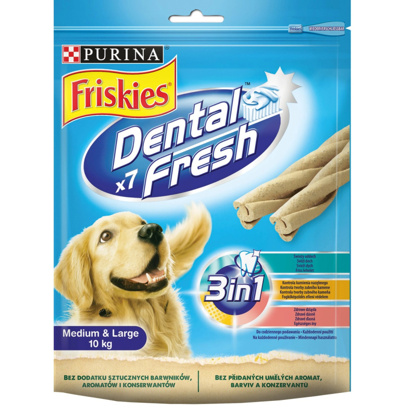 Friskies snack dog - DentalFresh 3 v 1 "M" 180g