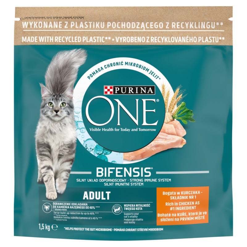 Purina ONE Adult kuřecí & celozrnné obilniny 1,5 kg