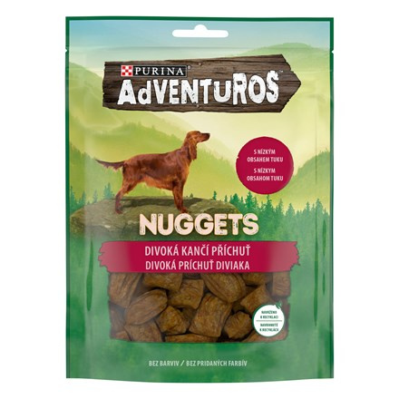 Adventuros snack dog - nugetky s kančí přích.  90g