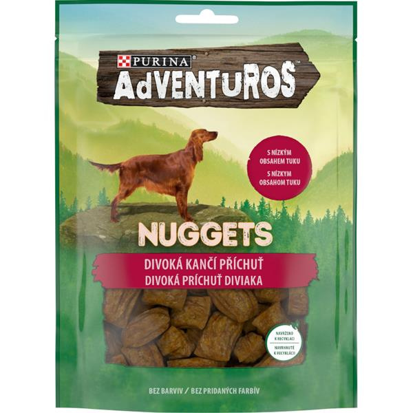 Adventuros snack dog - nugetky s kančí přích.  90g