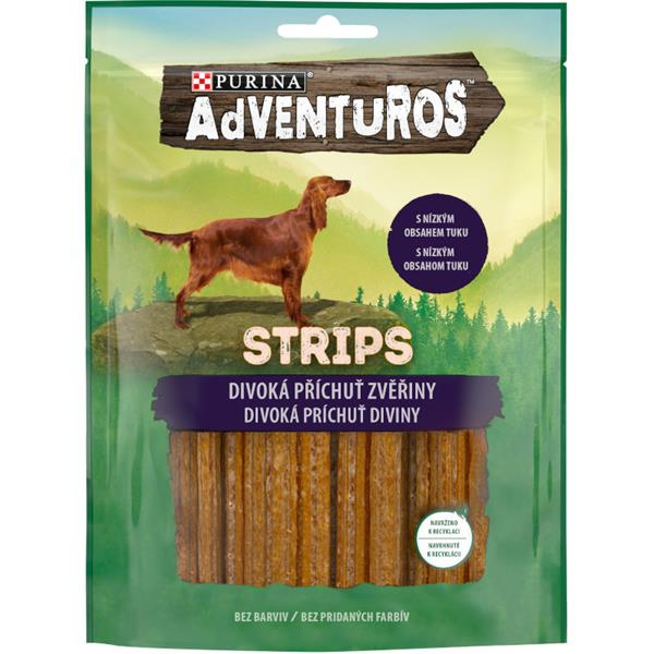 Adventuros snack dog - plátky se zvěřinou  90g