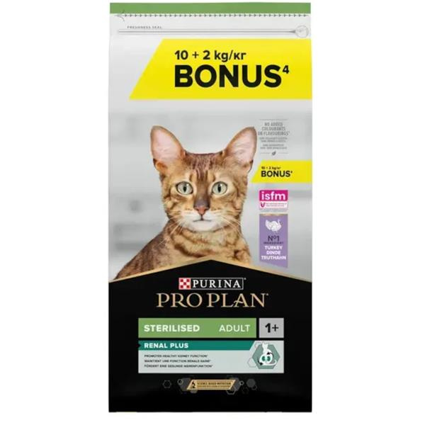 Pro Plan Cat Adult Sterilised Renal Plus krůta 10+2kg