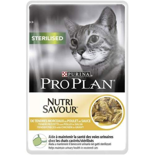 Pro Plan Sterilised kuře ve šťávě kapsička pro kočky