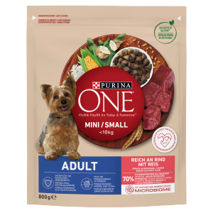 Purina ONE Mini/Small Adult hovězí a rýže