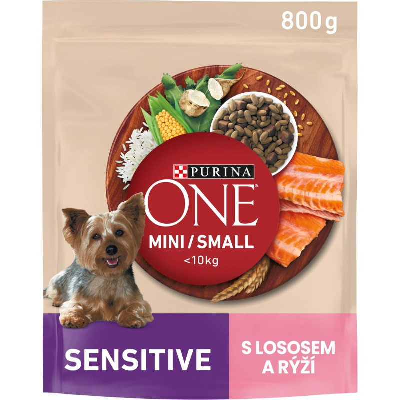 Purina ONE Mini/Small Sensitive losos a rýže