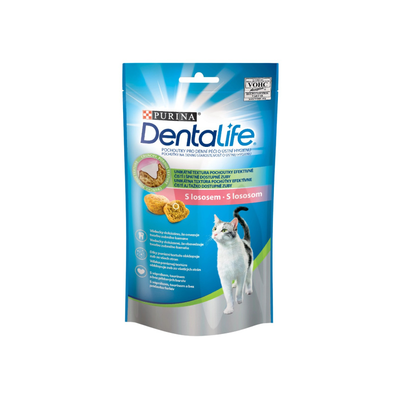Dentalife Cat Doplňkové krmivo s lososem pro kočky