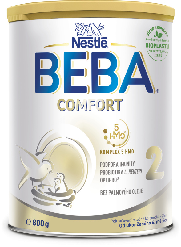 BEBA COMFORT 2 Pokračovací mléko od ukončeného 6.měsíce 800 g