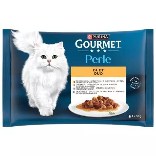 Gourmet Perle Duo Masové Duo 4x85g (6x)