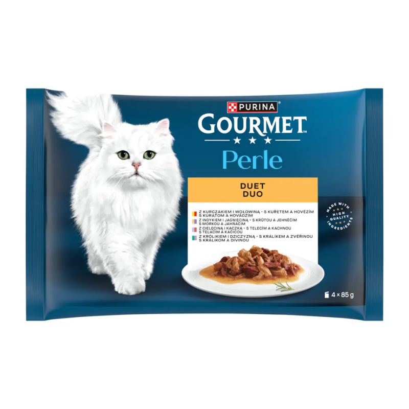 Gourmet Perle Duo Masové Duo 4x85g (6x)