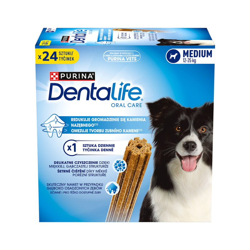 Purina DentaLife Medium Multipack 15 - 25 kg (24 tyčinek)