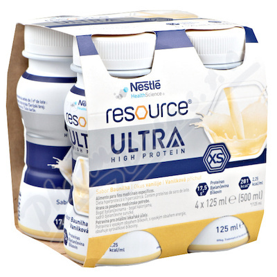 Resource Ultra High Protein Vanil.por.sol.4x125ml