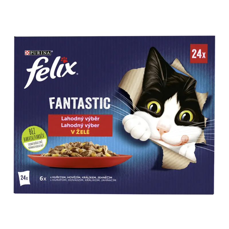 Felix cat kaps.-Fant.Multipack mas.výběr v želé 24 x 85 g