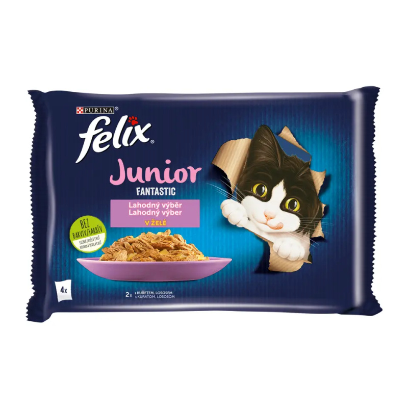 Felix cat kaps.-Fant.Multipack Junior v želé 4 x 85 g