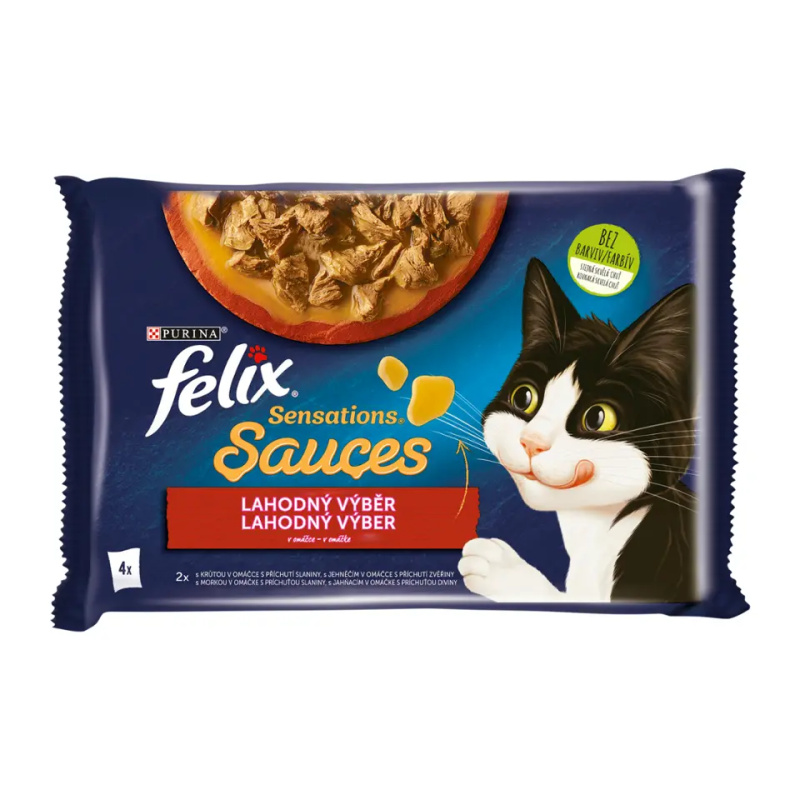 Felix cat kaps.-Sens.Sauce Surpr.Multipack krůta 4 x 85 g