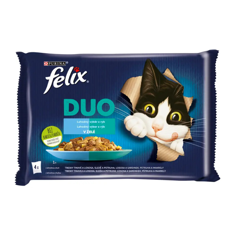 Felix cat kaps.-Fantastic DUO Multipack výběr z ryb  4 x 85g