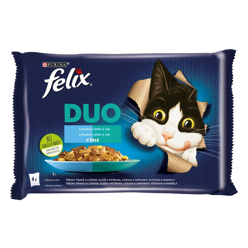 Felix cat kaps.-Fantastic DUO Multipack výběr z ryb  4 x 85g