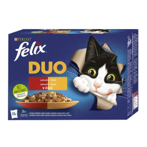 Felix Fantastic Duo Lahodný výběr v želé 12 x 85 g