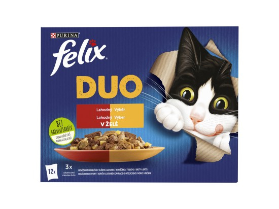 Felix Fantastic Duo Lahodný výběr v želé 12 x 85 g
