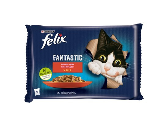 Felix cat kaps.-Fant.Multipack masový výběr v želé 4 x 85 g