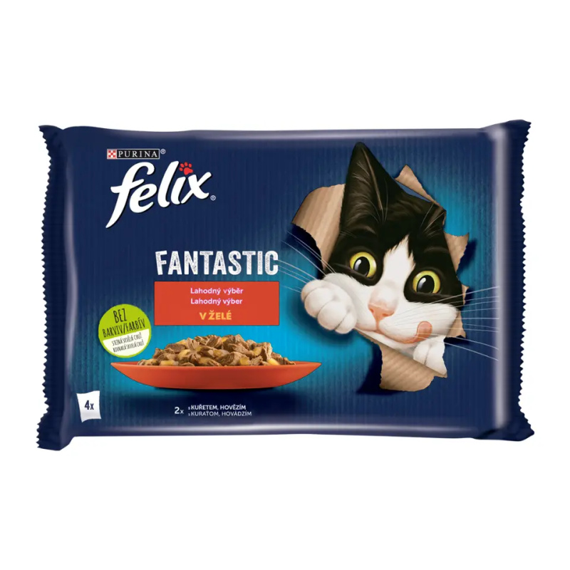 Felix cat kaps.-Fant.Multipack masový výběr v želé 4 x 85 g
